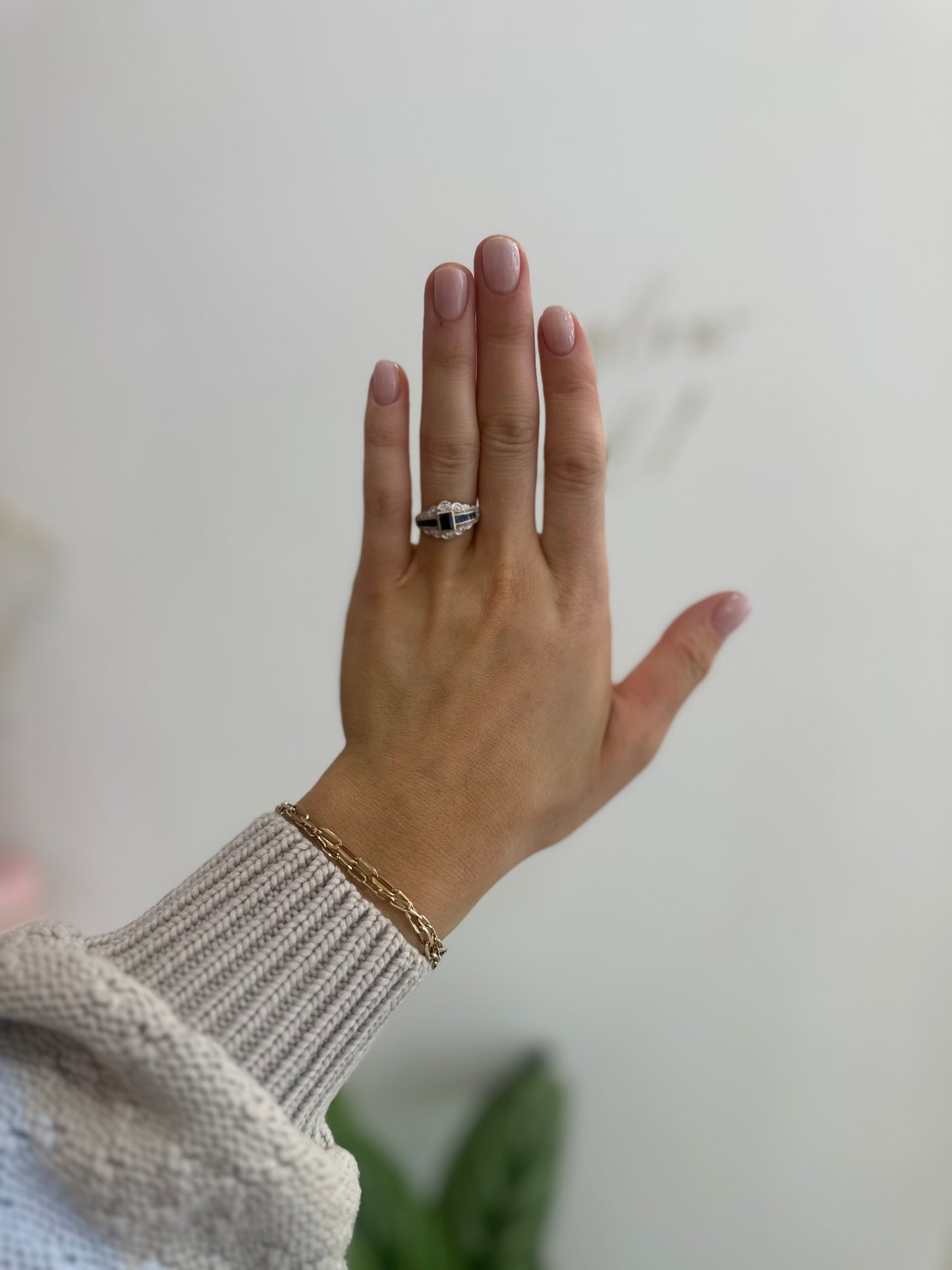 Sapphire & Diamond Ring