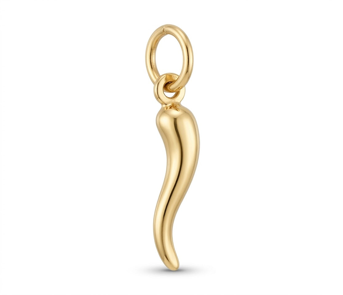 9ct Gold Small Cornicello Charm
