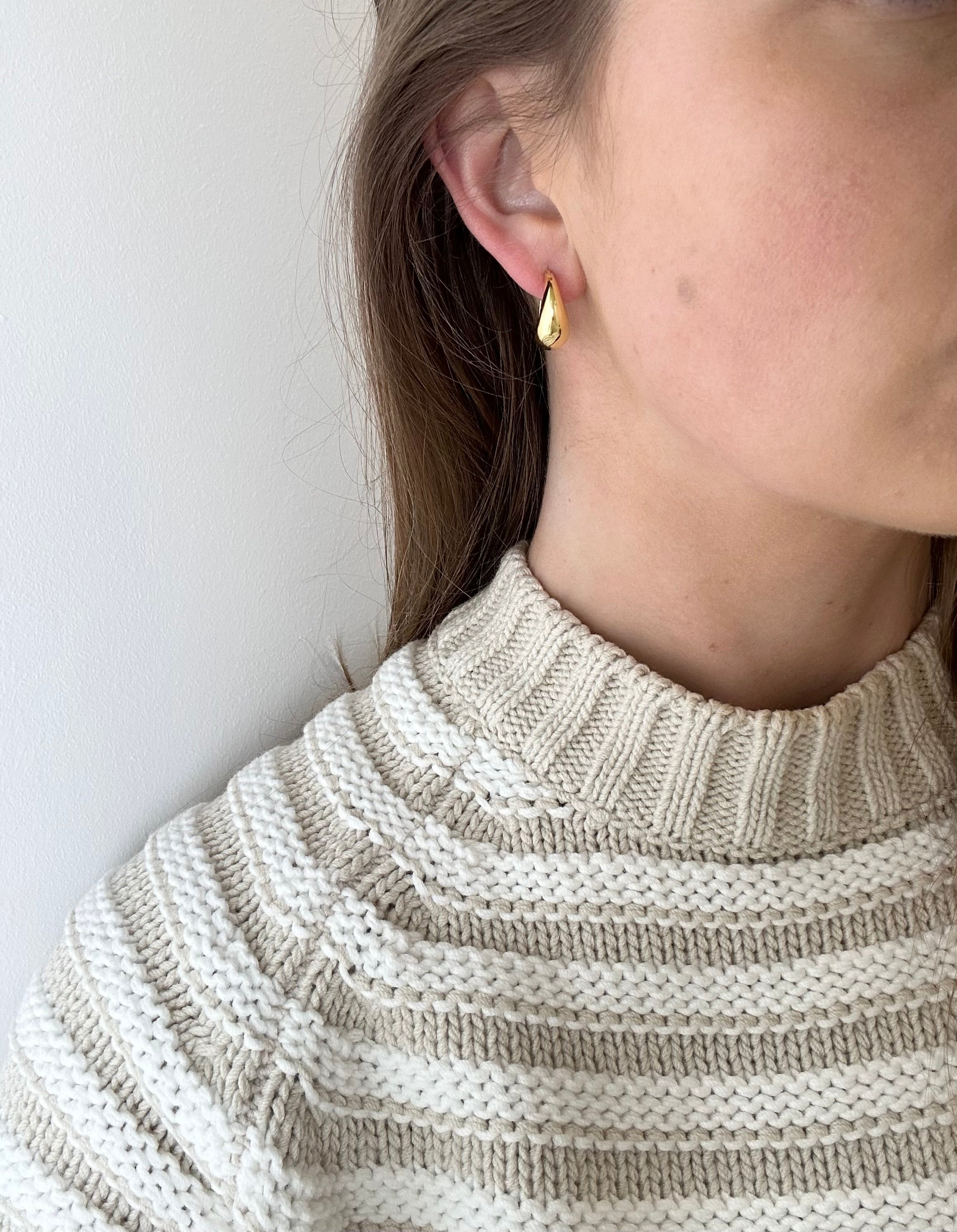 Claire Gold Plated Hoops