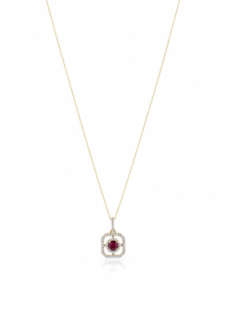 Ruby & Diamond Necklace