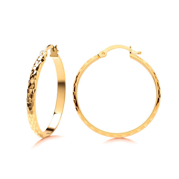9ct Vivian Hoops