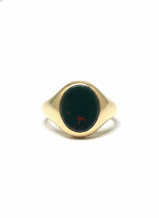 9ct Bloodstone Signet Ring