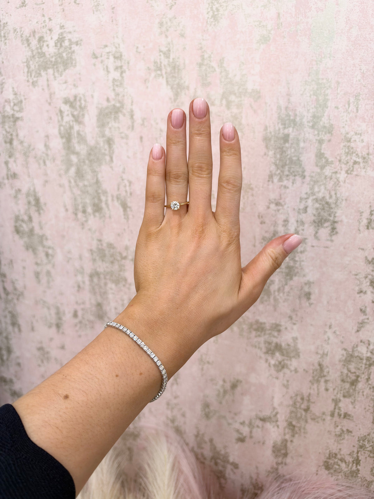 9ct Gold Round Cz Promise Ring
