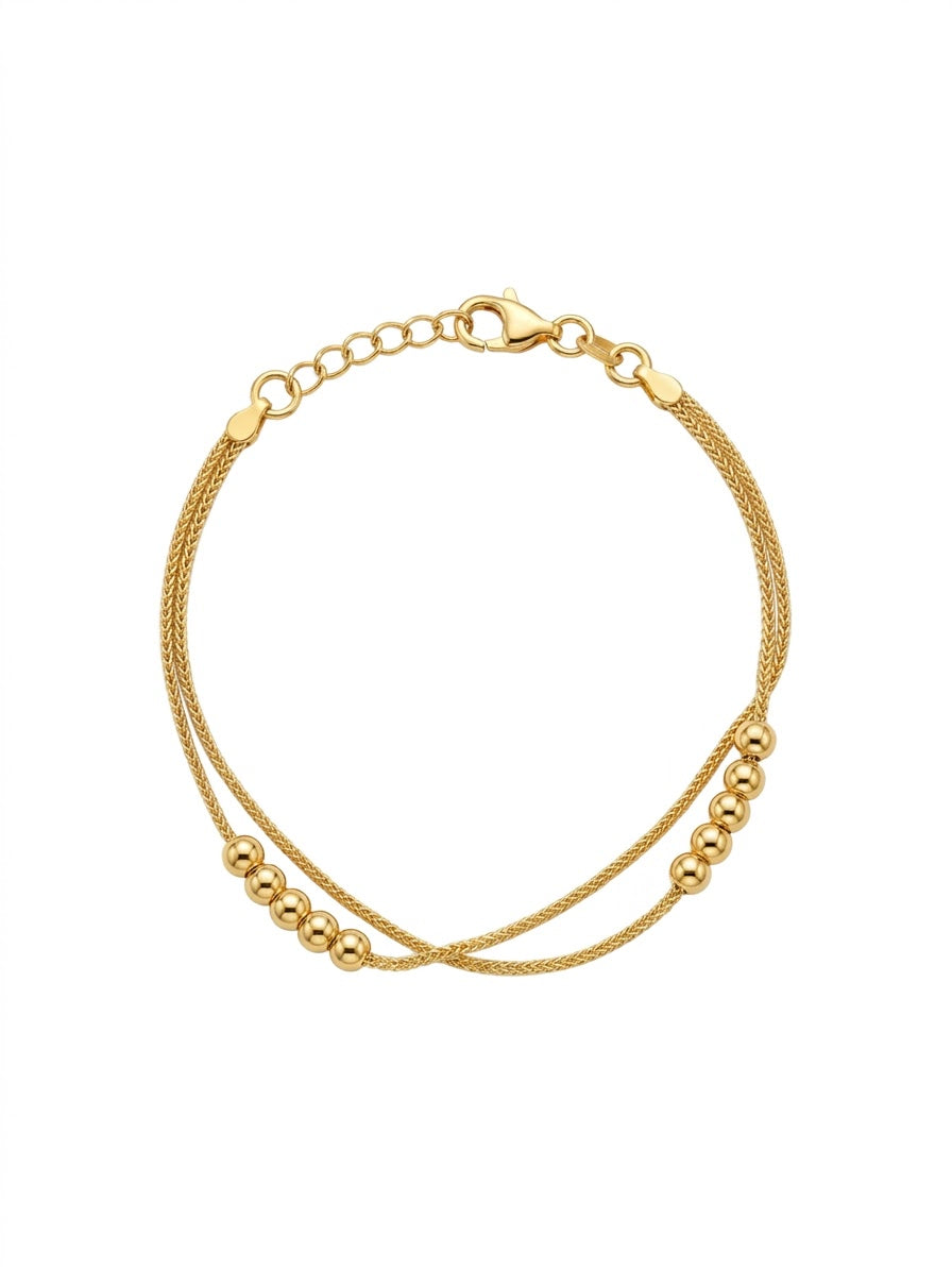 Gia Gold Plated Layered Bracelet