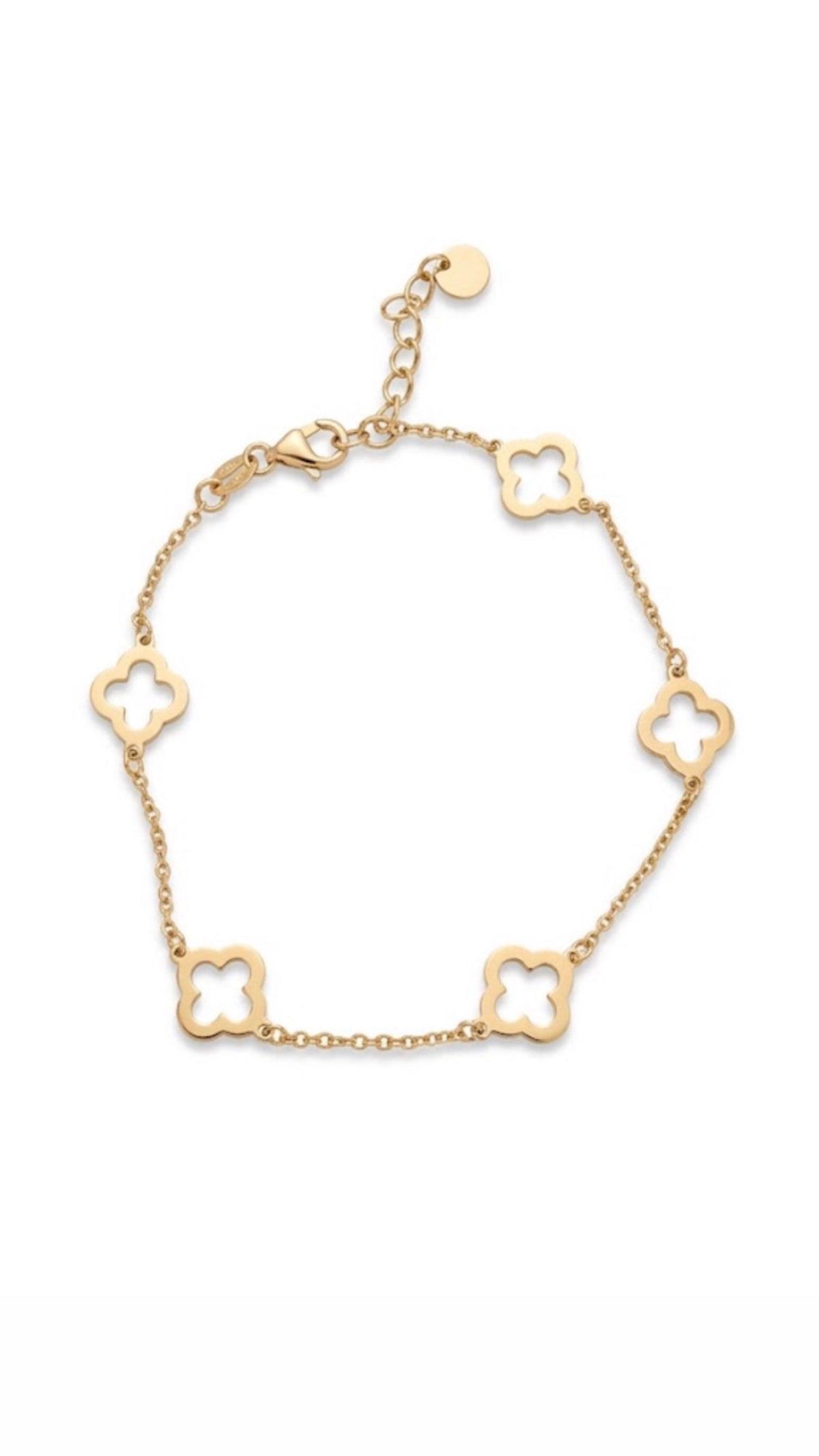 9ct Gold Clover Bracelet