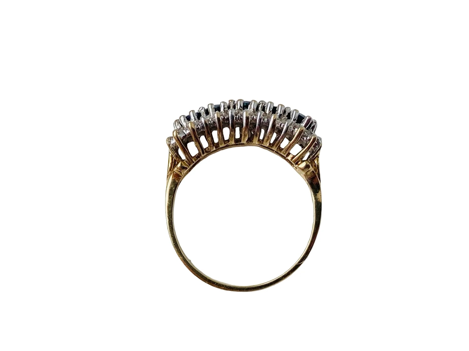 9ct Sapphire & Diamond Ring