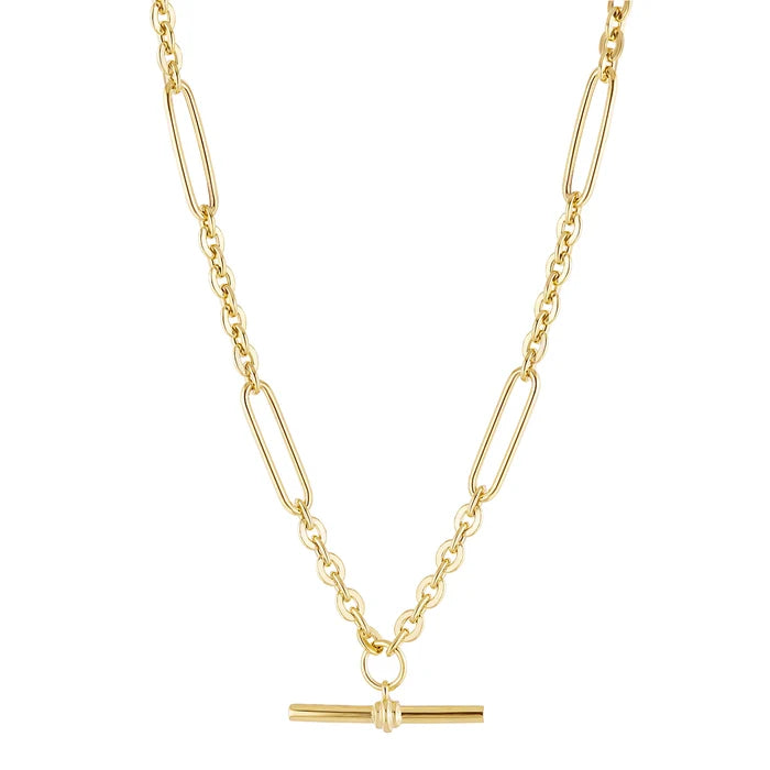 Phoenix 9ct Gold T Bar Necklace