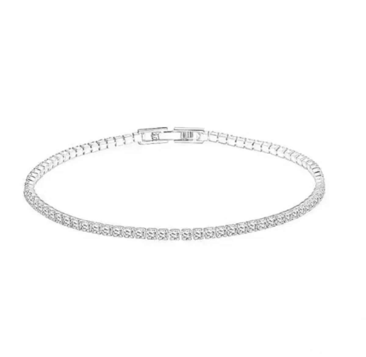 Sterling Silver Cubic Zirconia Tennis Bracelet