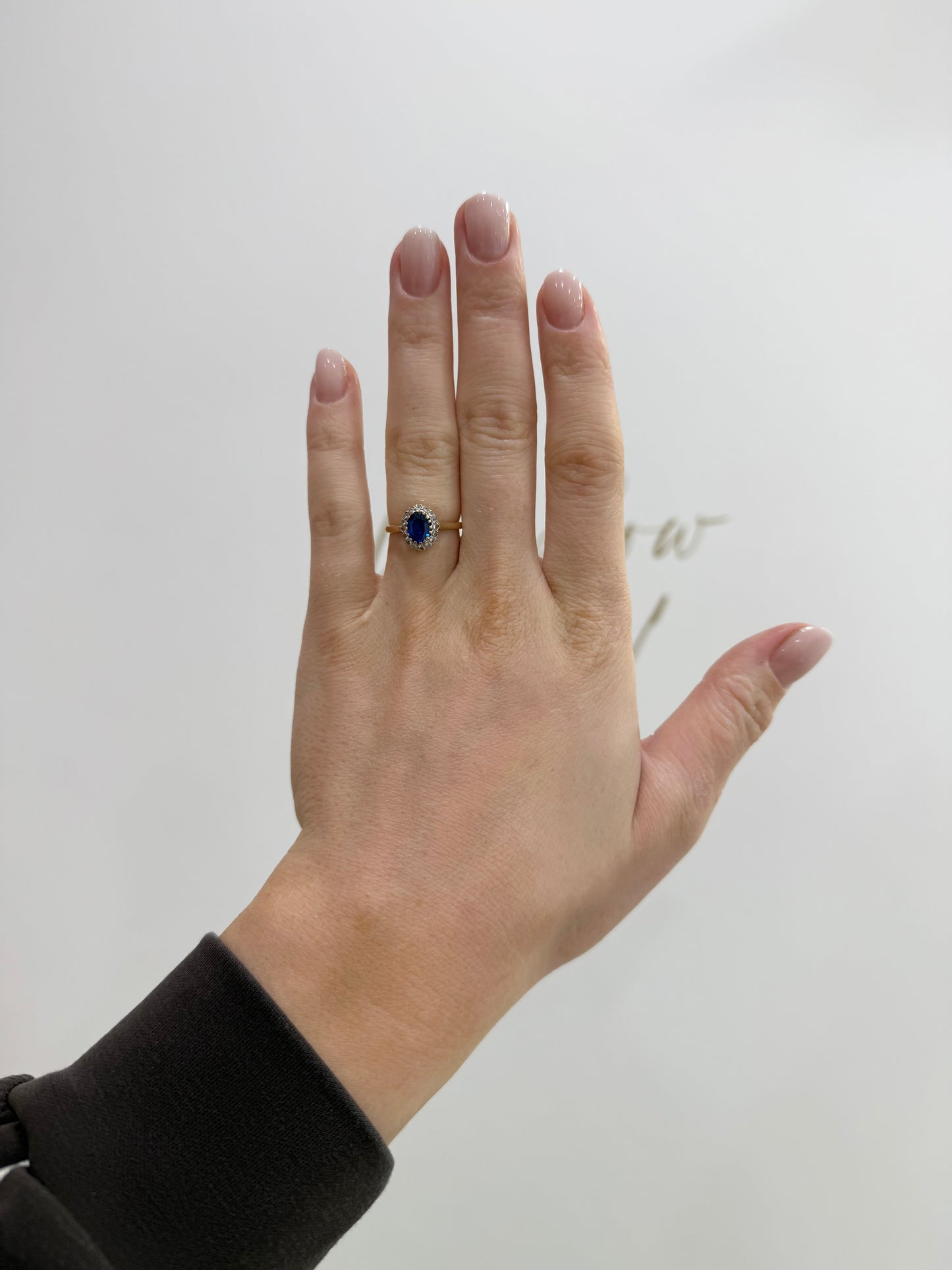 9ct Gold Spinel & CZ Ring