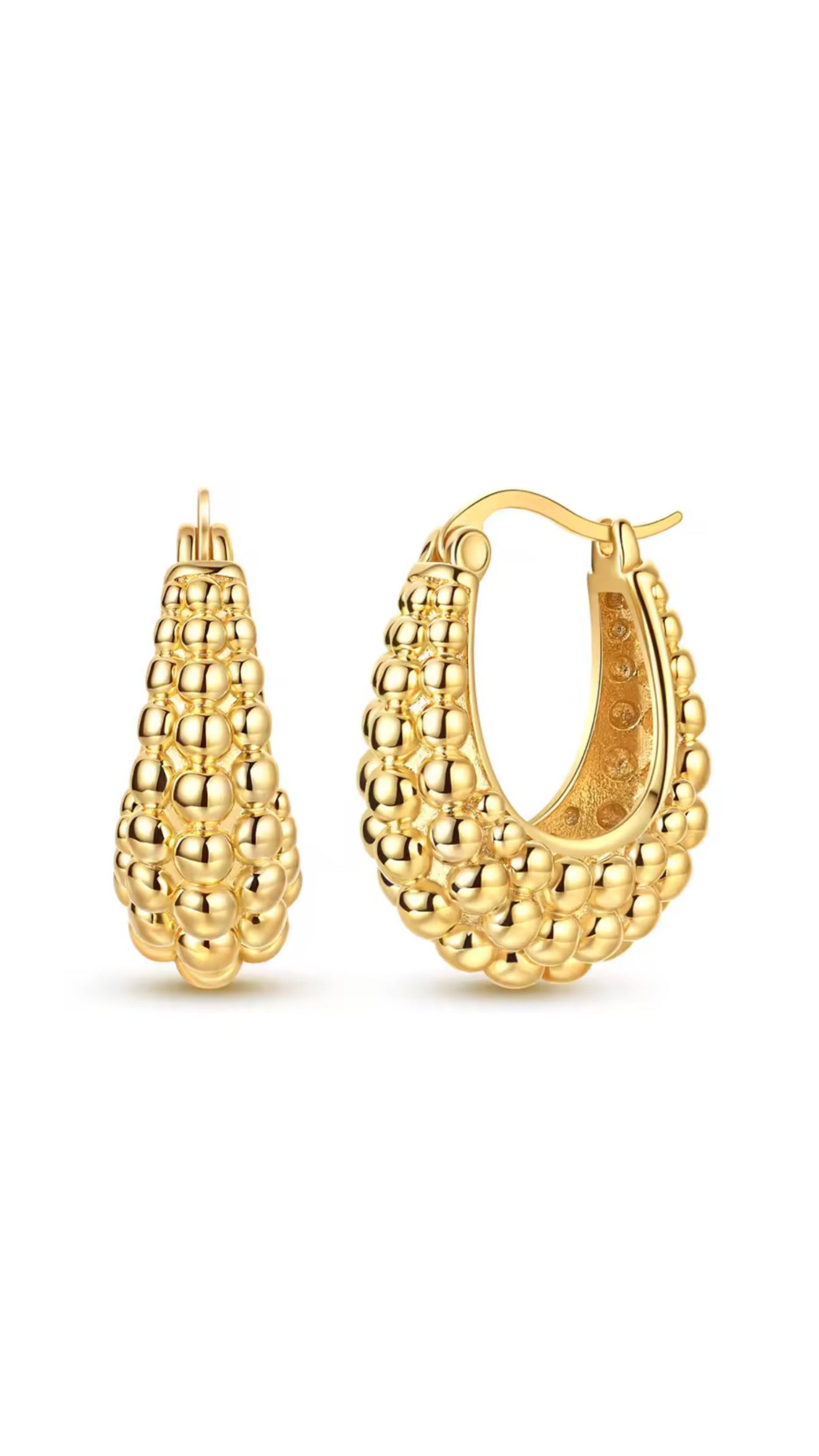 Tori Gold Plated Hoop Earrings