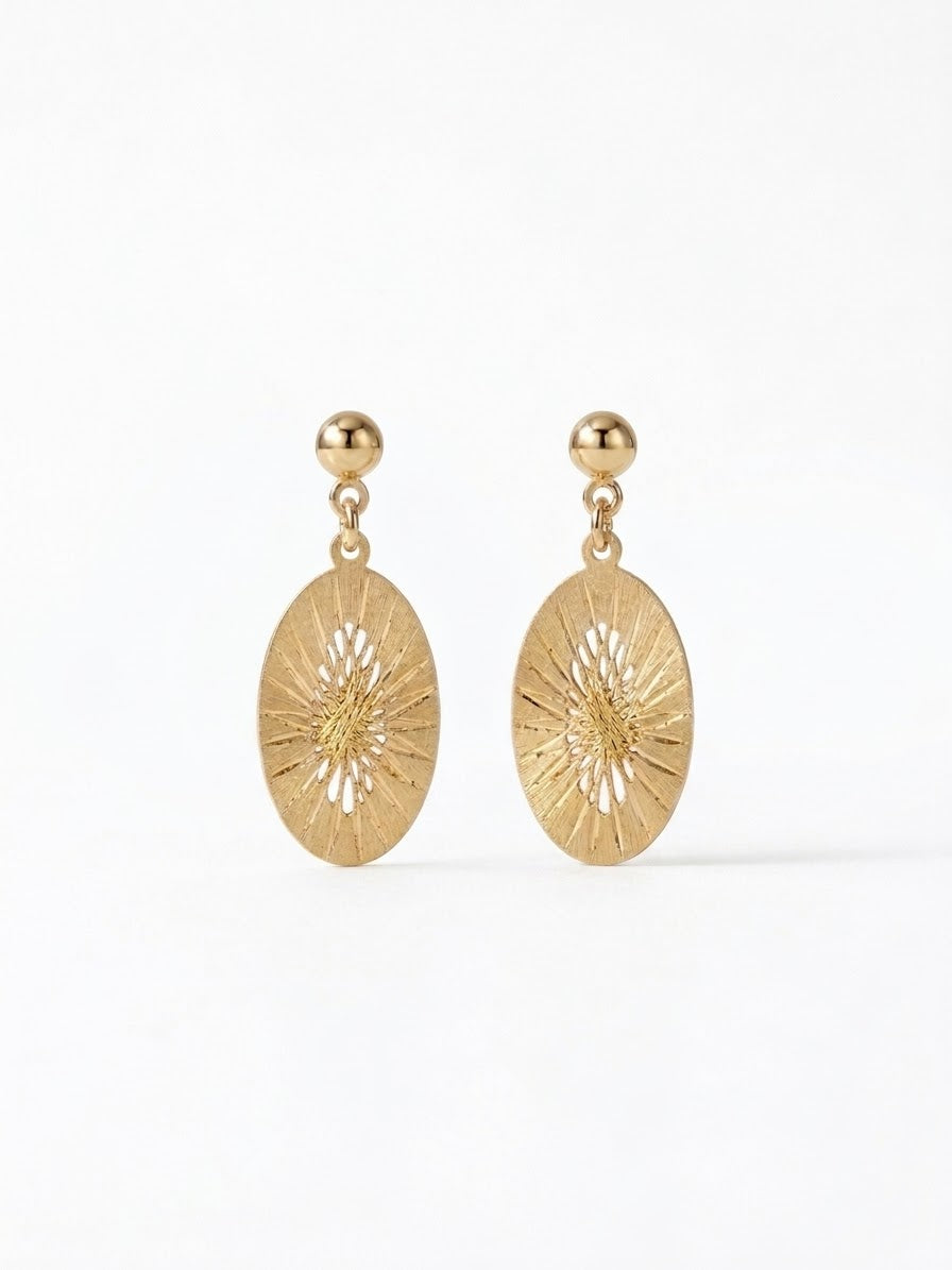 Jenny Gold Plated Drop Earrings