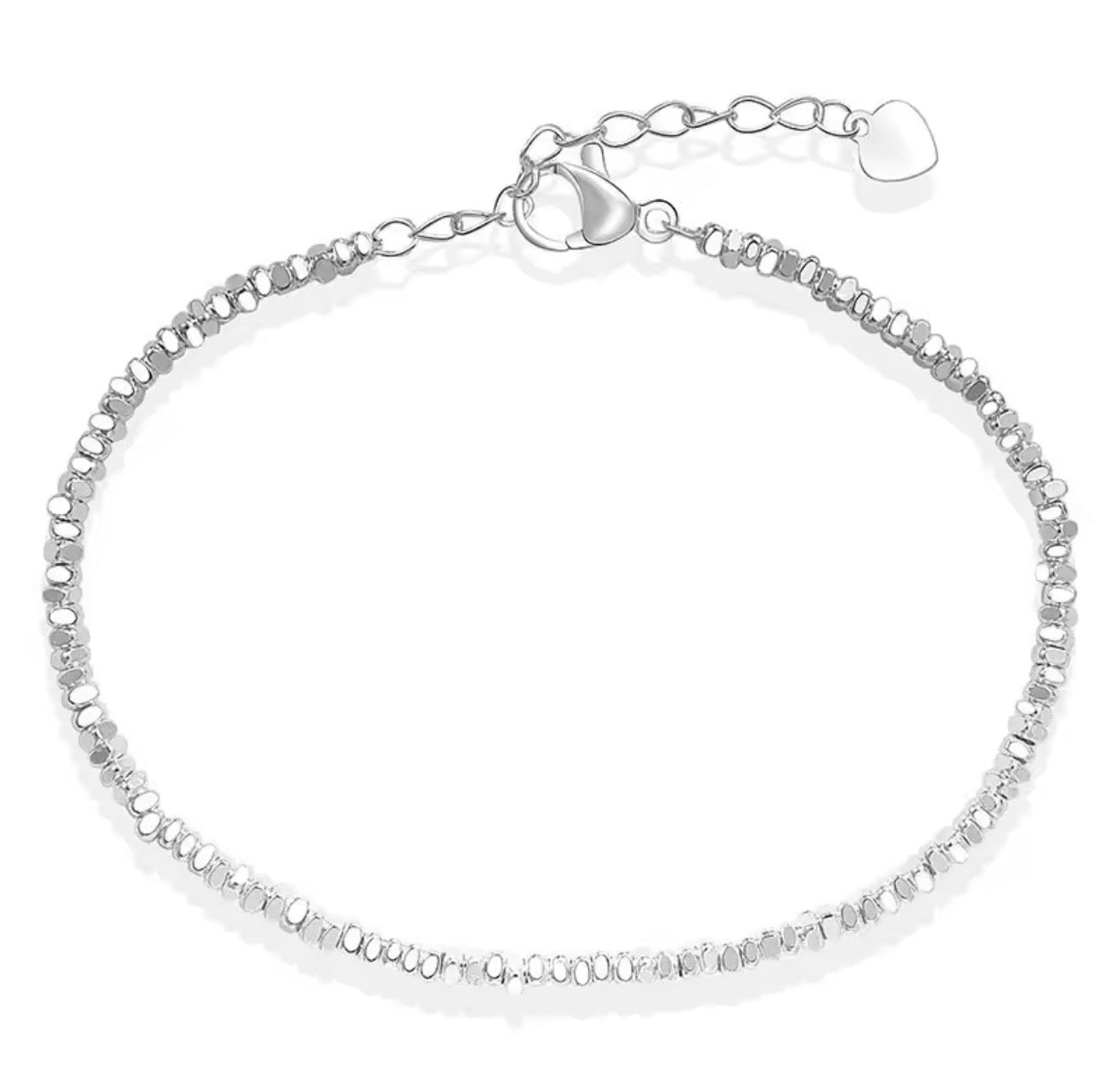 Gerty Silver Damond Cut Bracelet