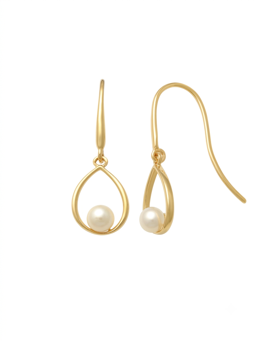 Kate 9ct Gold Pearl Drop Earrings