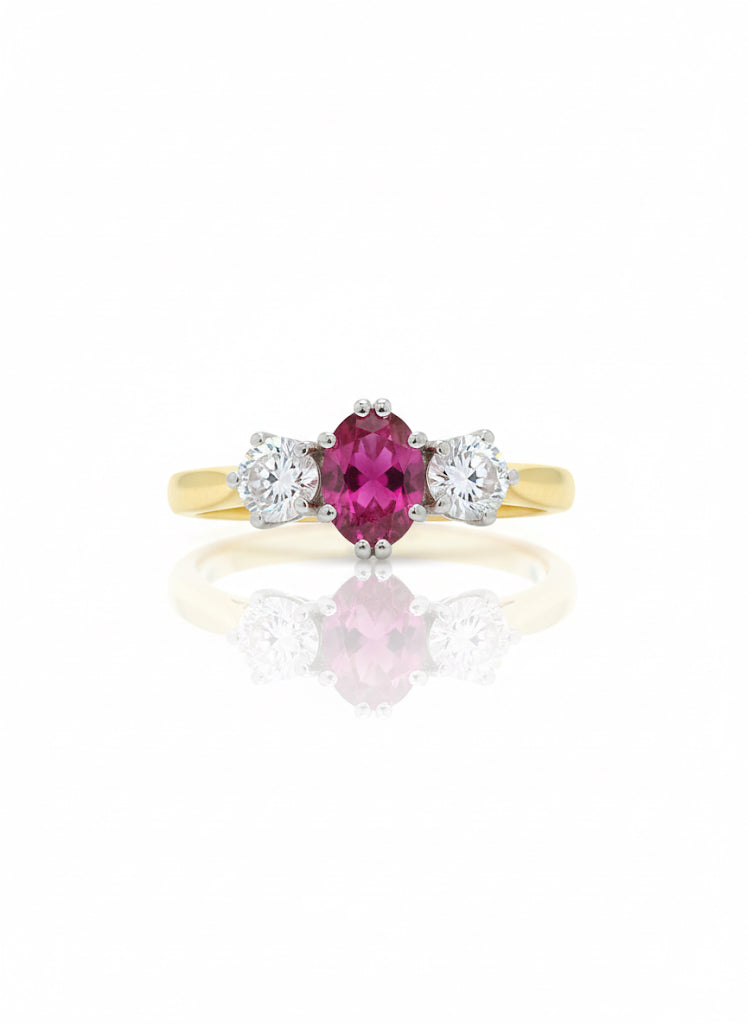 18ct Ruby & Diamond Ring