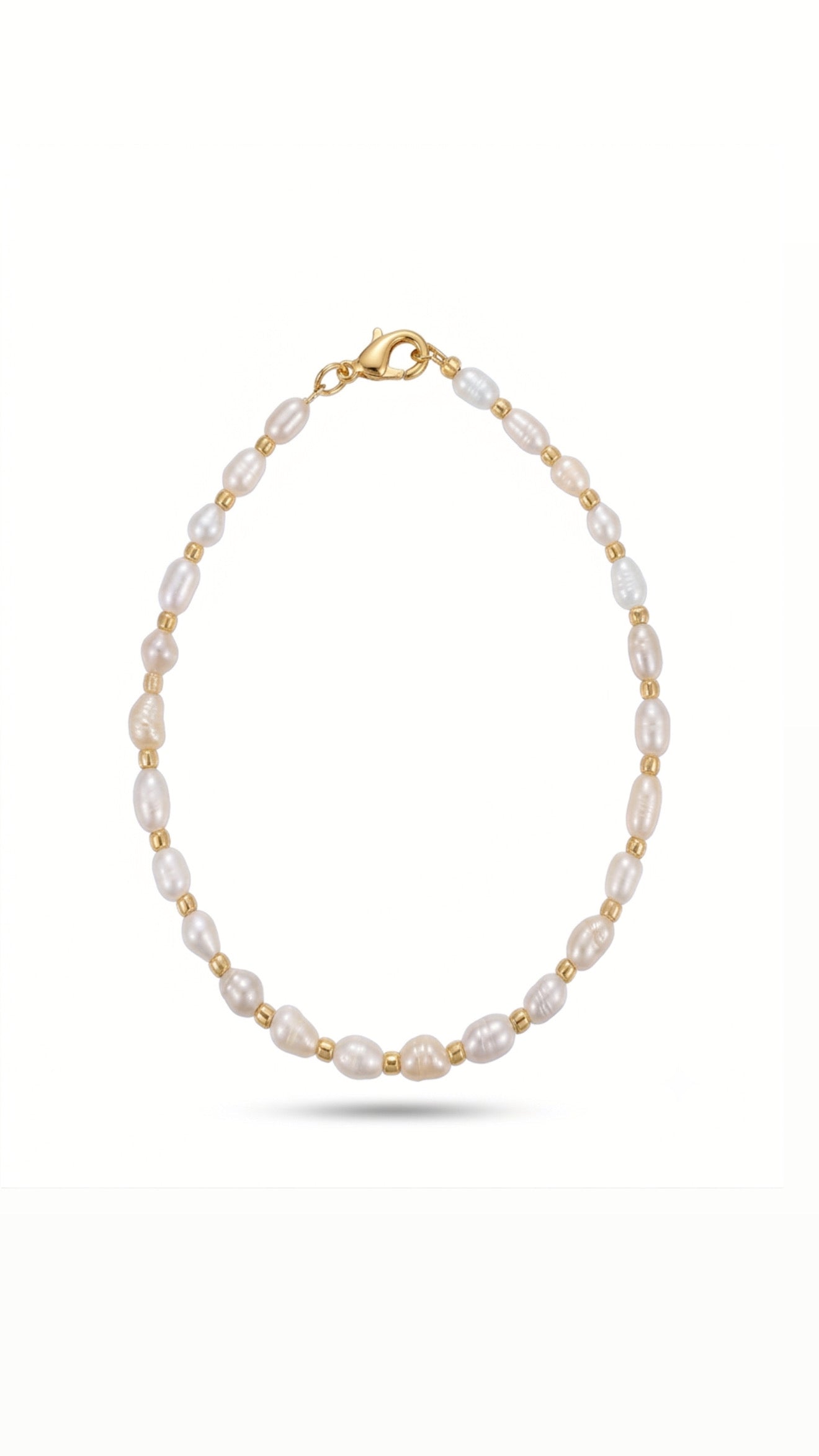 Mandy Gold Plated Pearl Bracelet