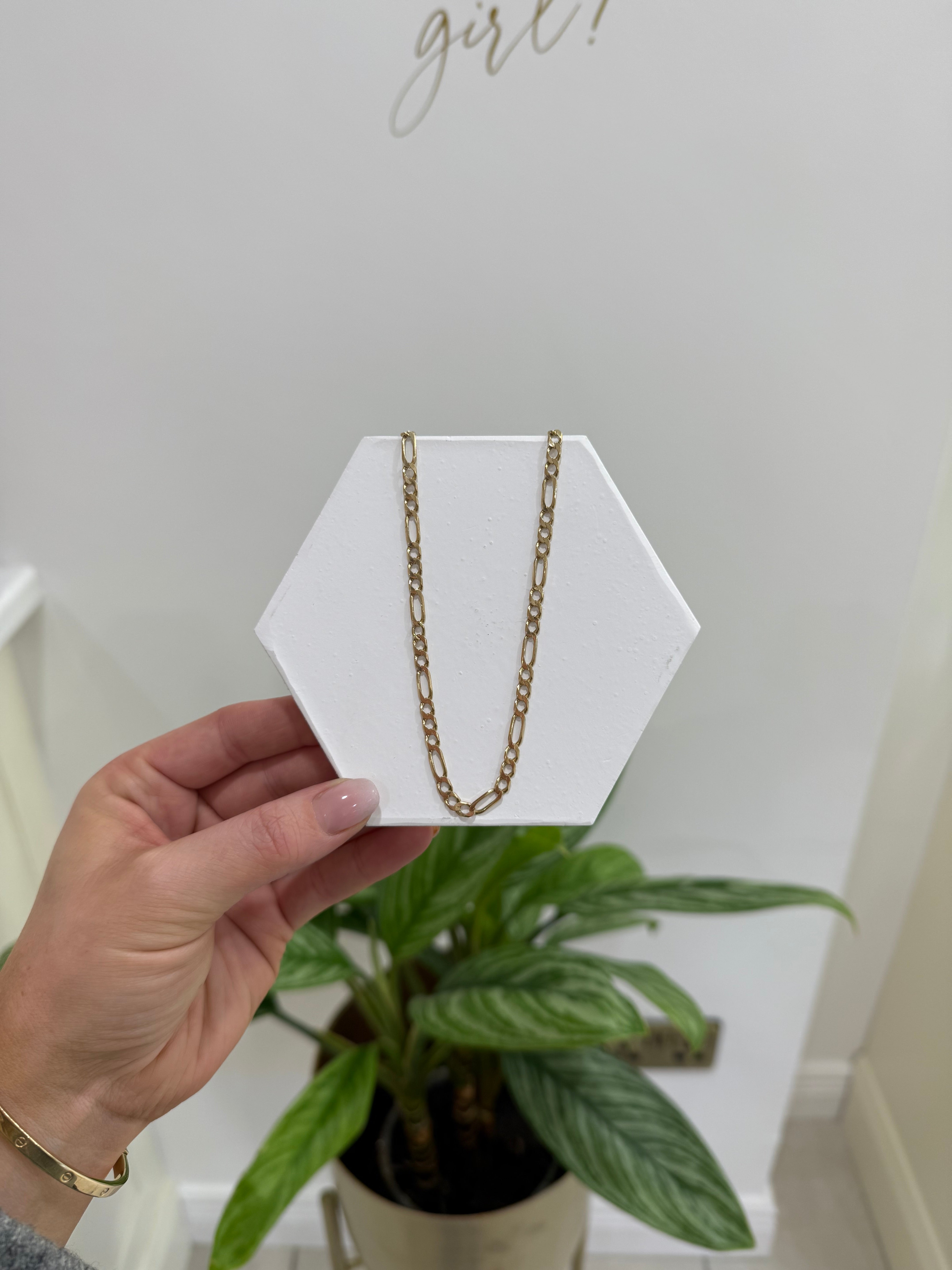 9ct Gold Heavy Figaro Link Chain