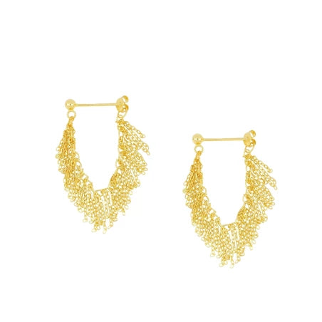 Bridget Gold Plated Drop Earrings