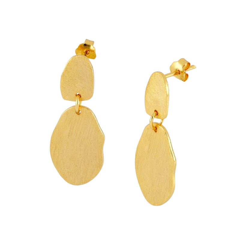 Celeste Gold Plated Drop Earrings