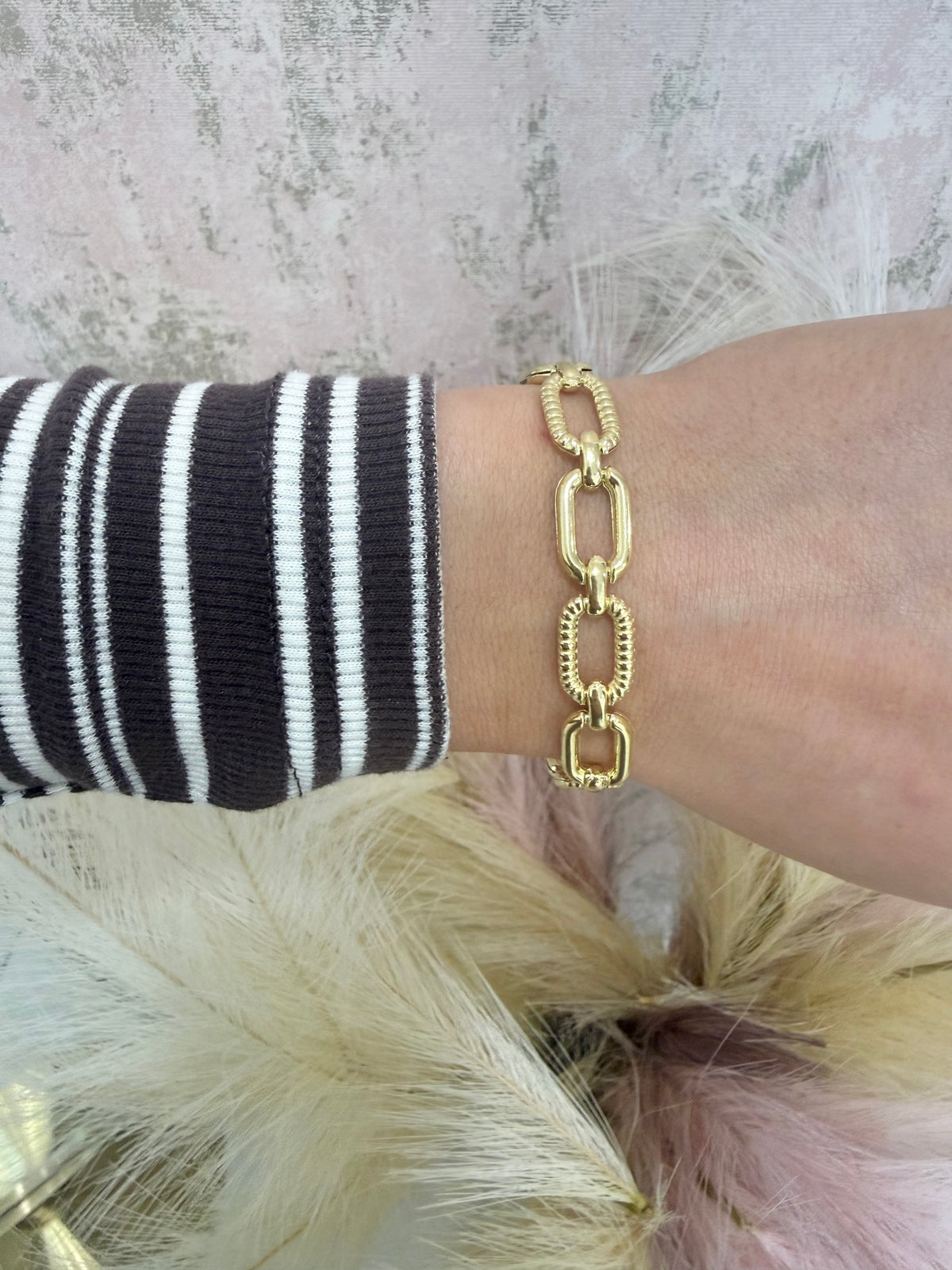 Miriam Gold Plated Link Bracelet