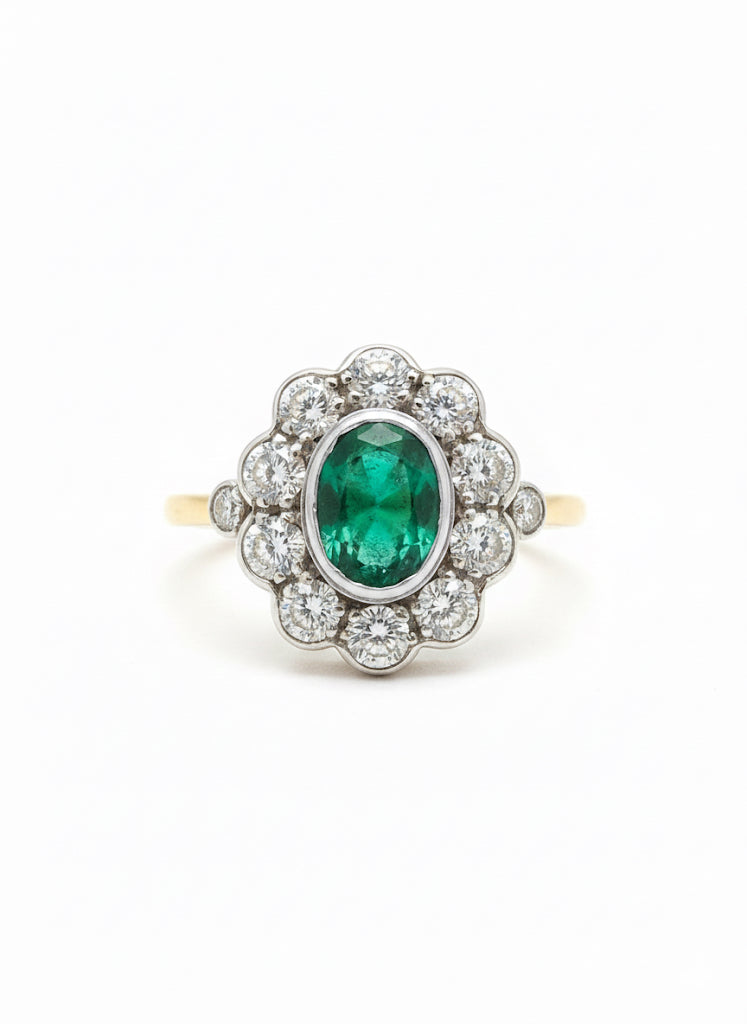 Emerald & Diamond Ring