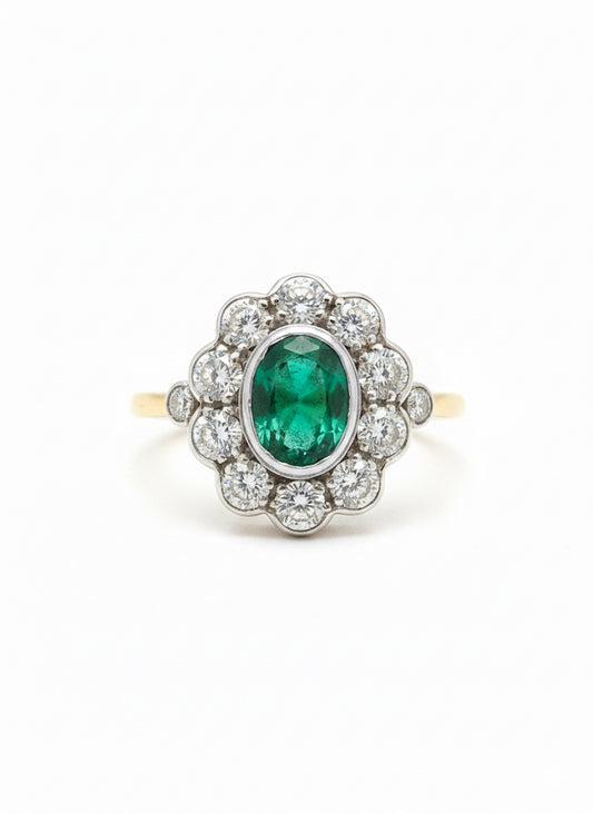 Emerald & Diamond Ring