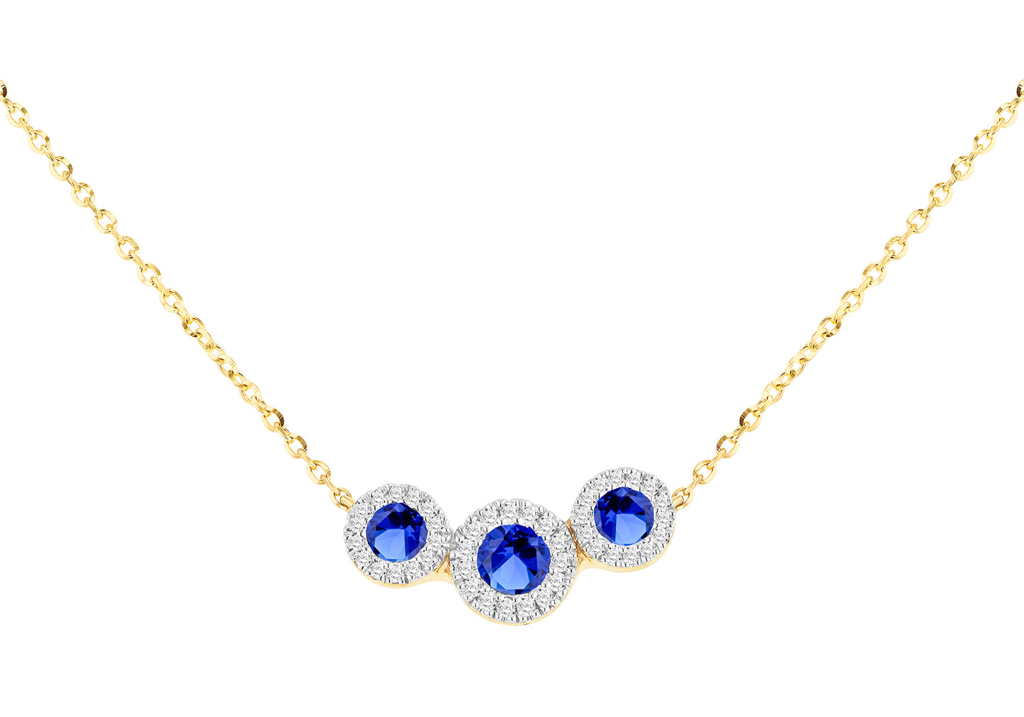 Sapphire & Diamond Necklace