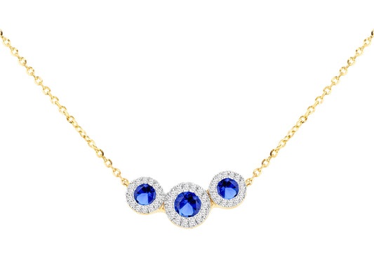 Sapphire & Diamond Necklace