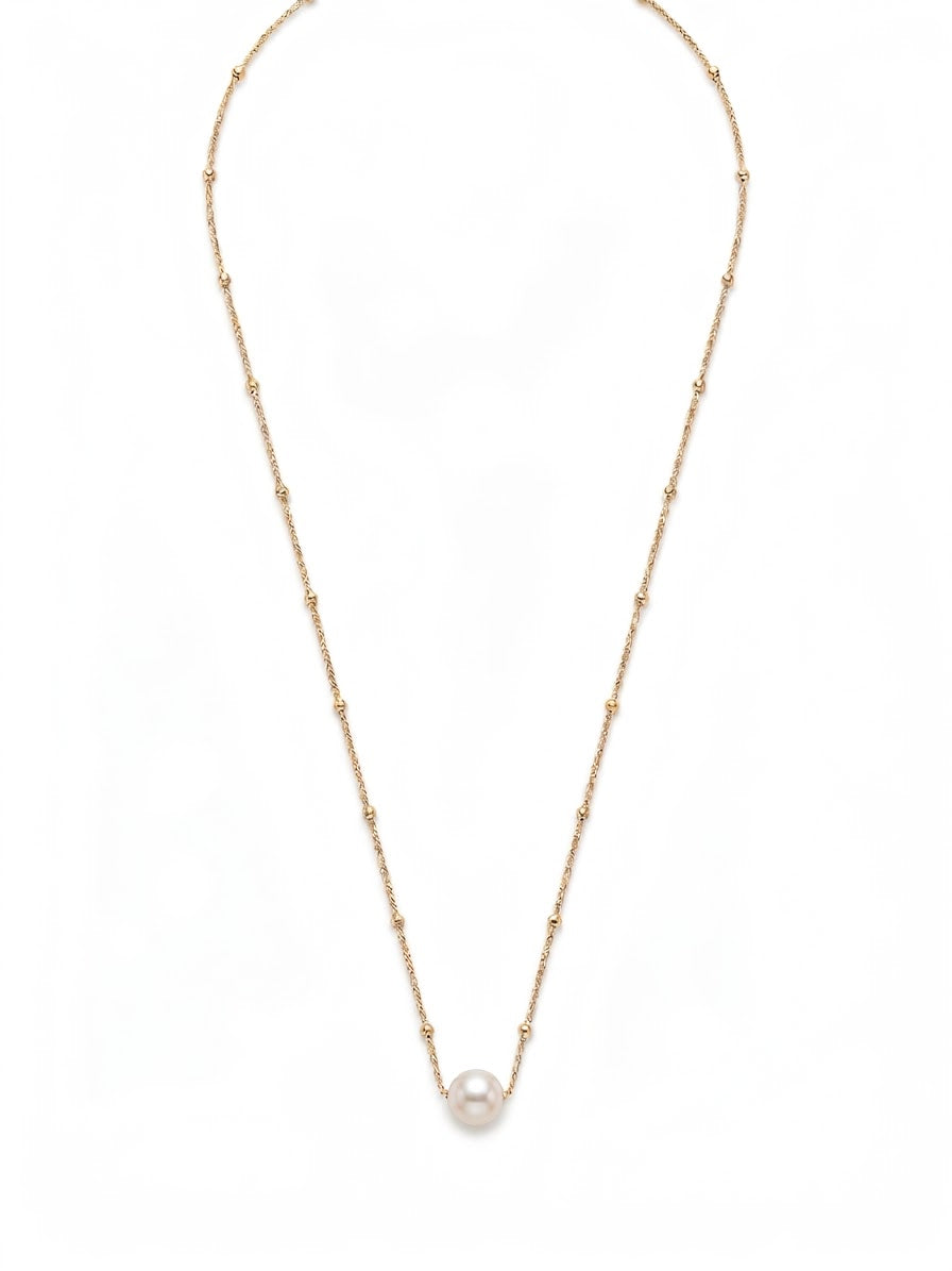 Zelda Gold Plated Pearl Necklace