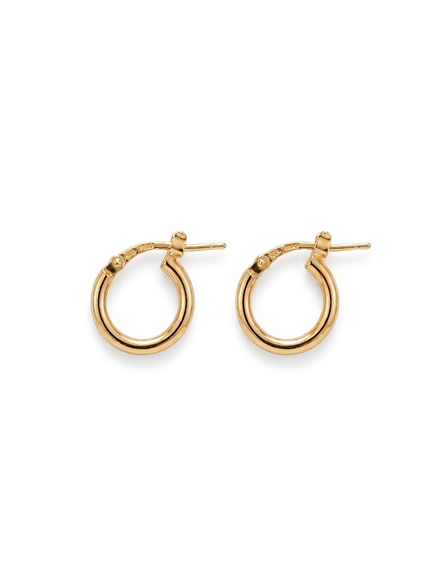Lillian Gold Plated Huggie Hoops