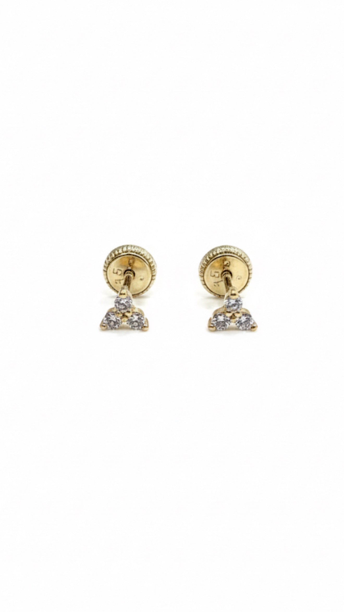 Doreen 9ct Gold Flatback Earrings