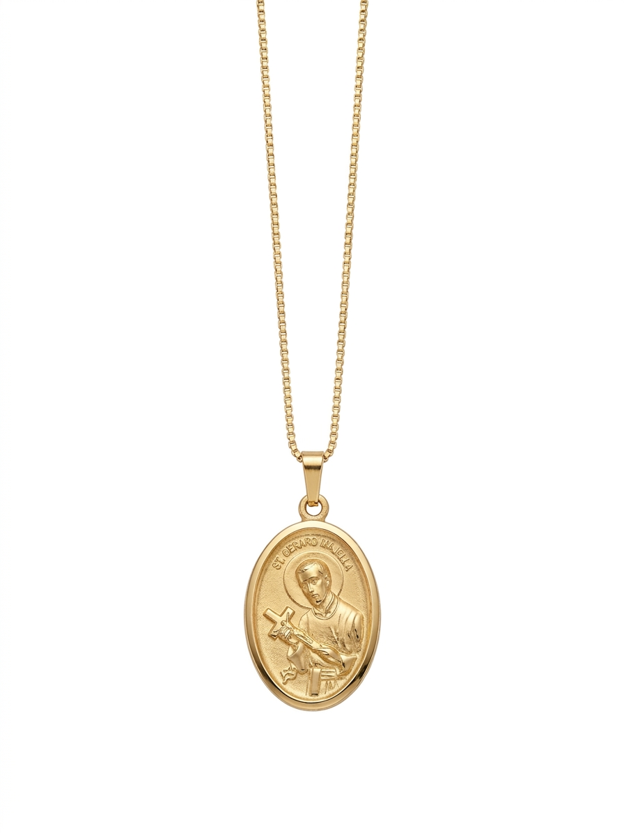 9ct St Gerard Medal Necklace