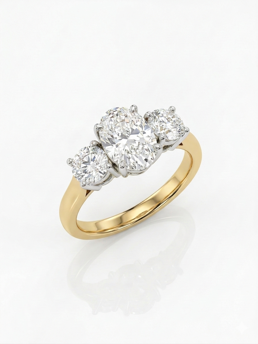 Diamond Three Stone Ring