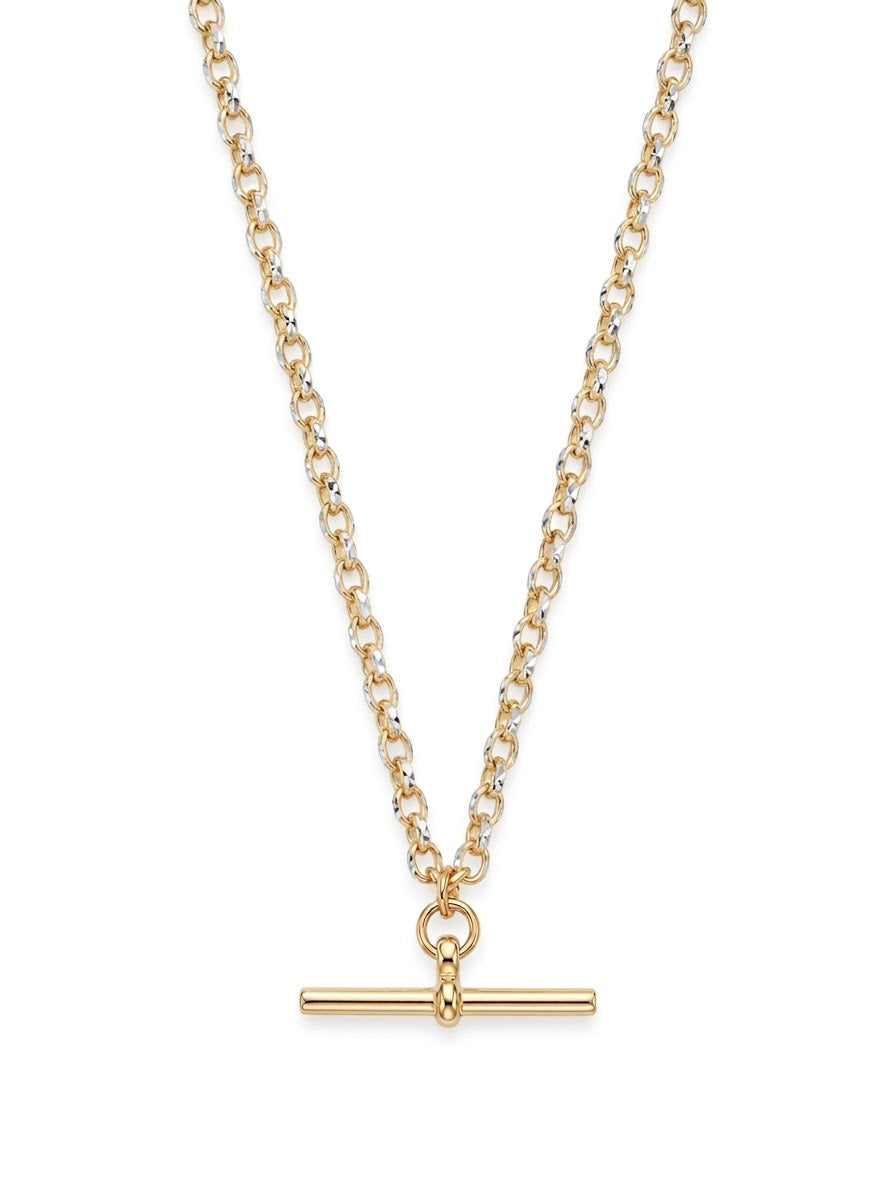 9ct Gold T Bar Necklace