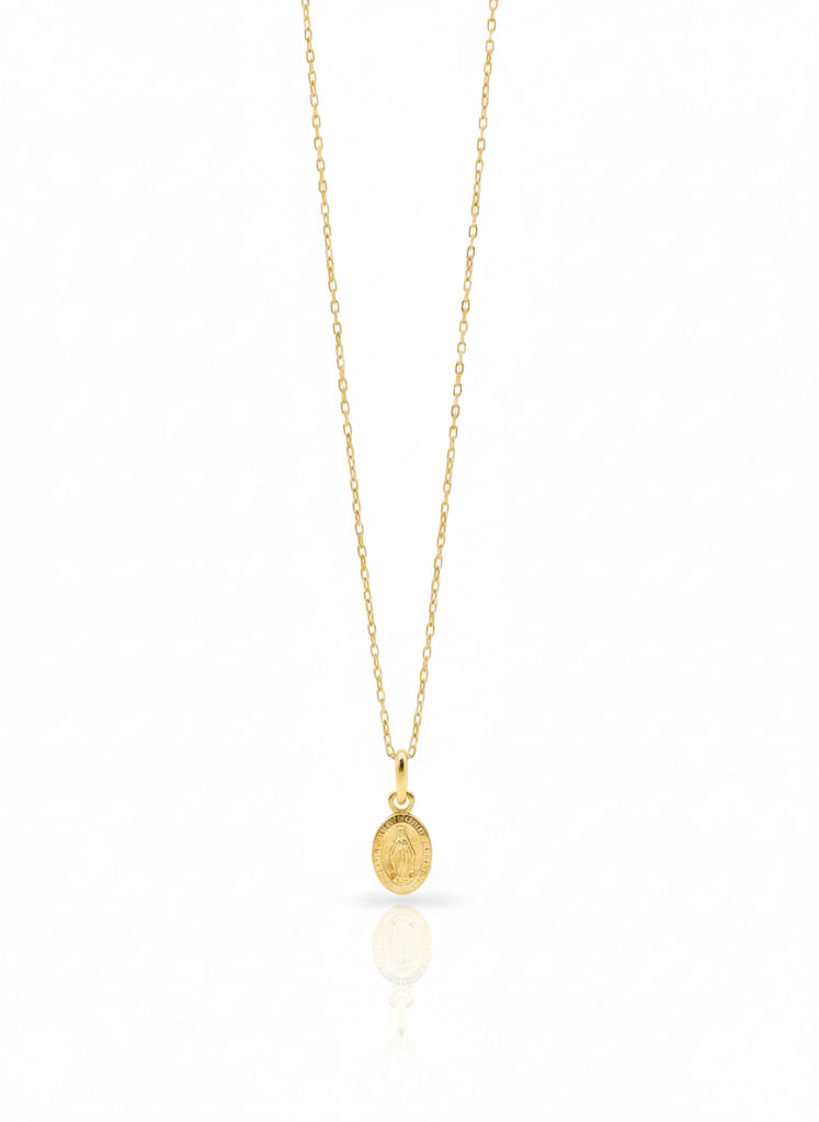 9ct Gold Tiny Miraculous Medal