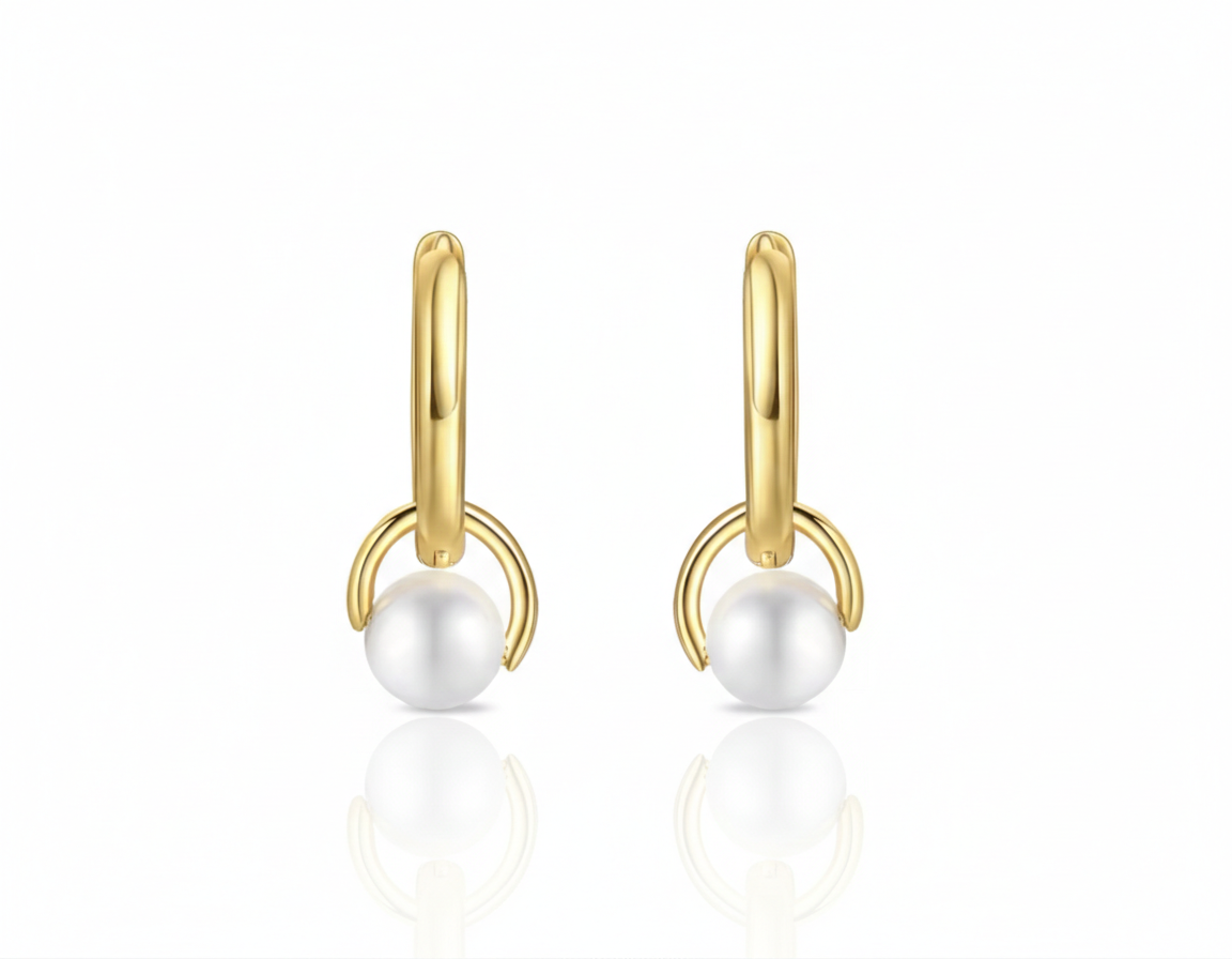 Thea Gold Plated Hoops