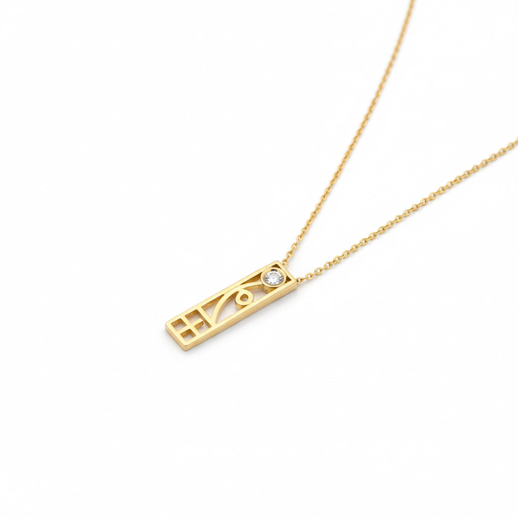 9ct Gold Diamond Necklace