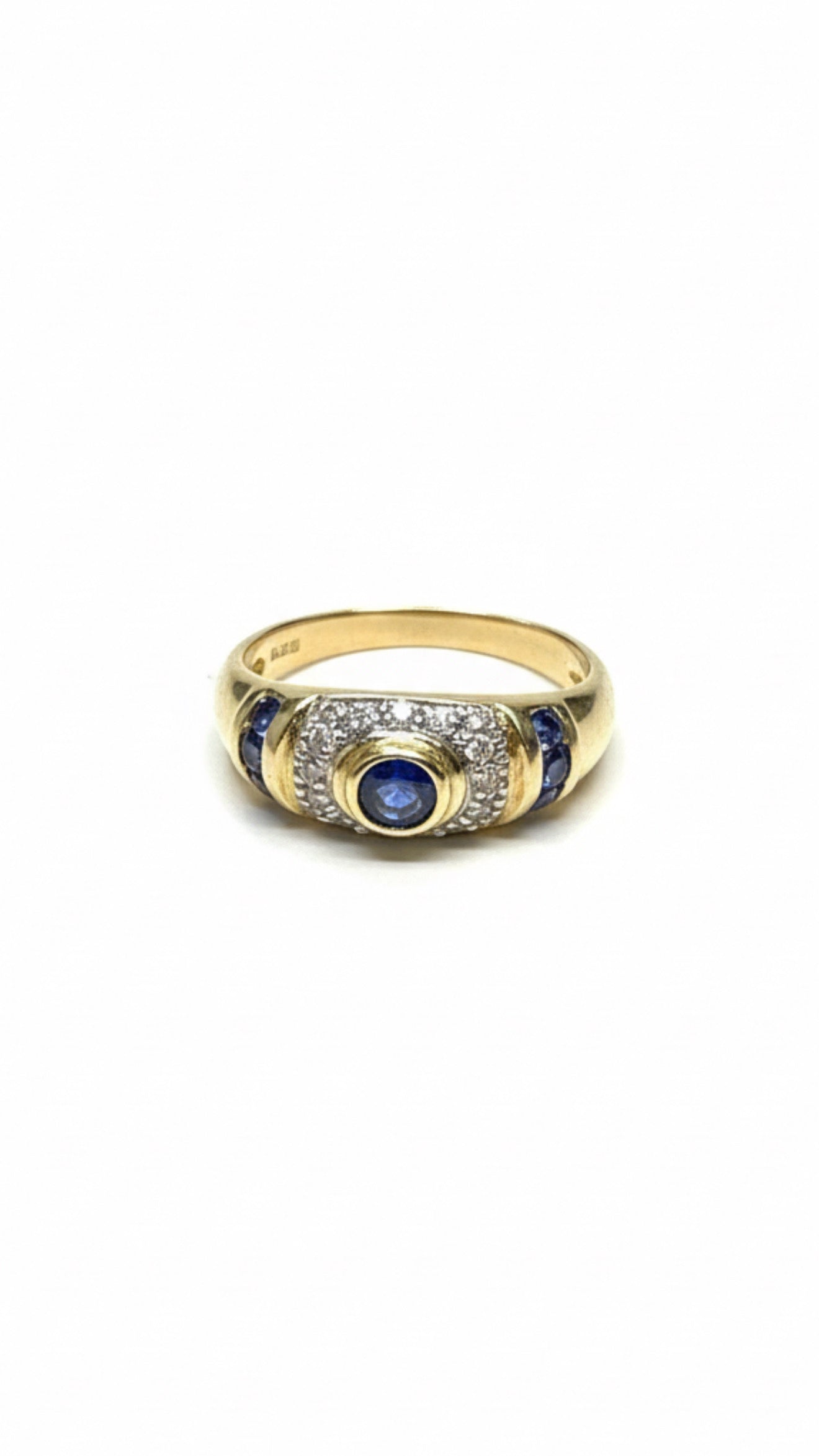 9ct Sapphire & Diamond Ring