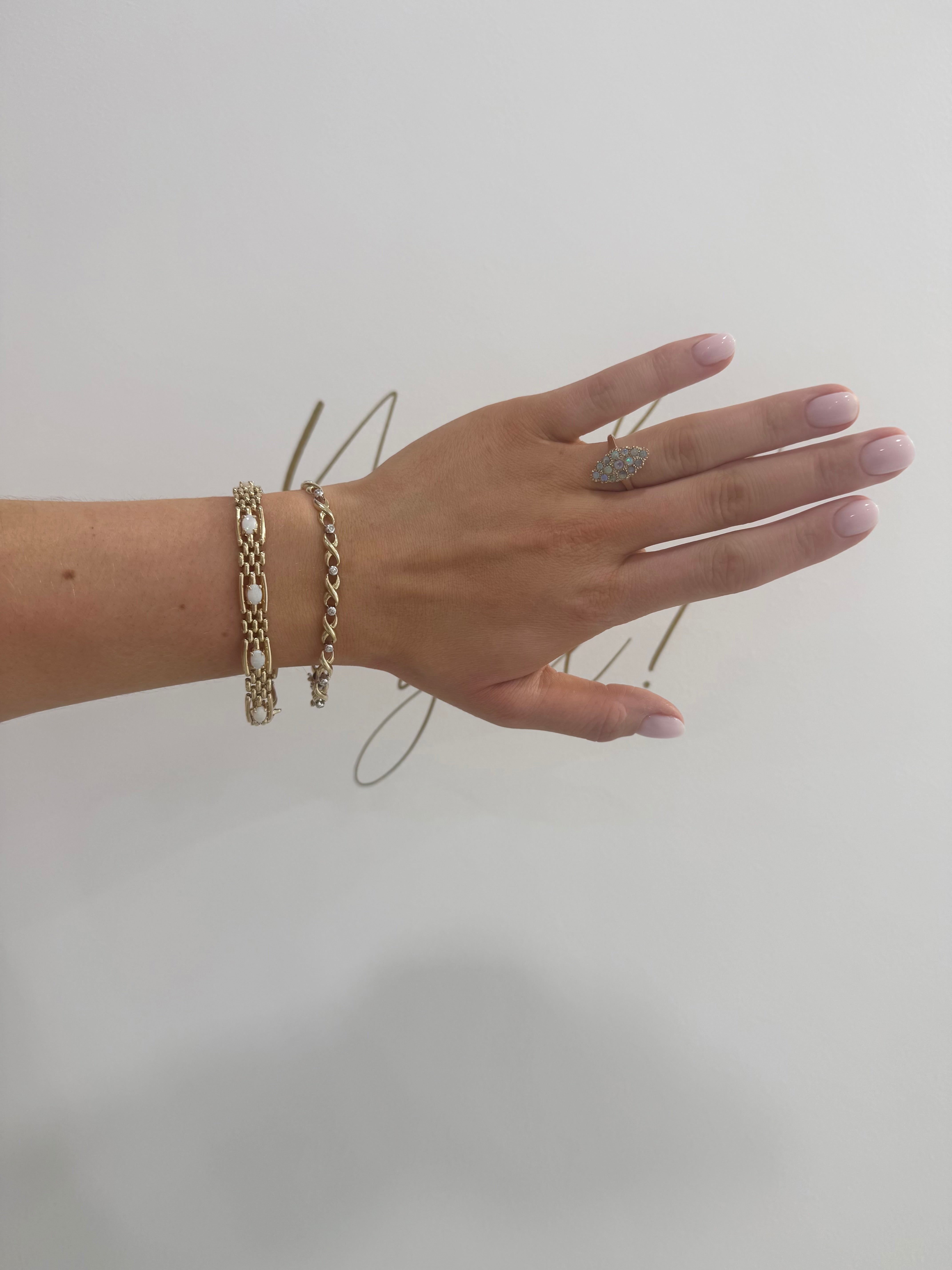 9ct Gold Diamond Bracelet
