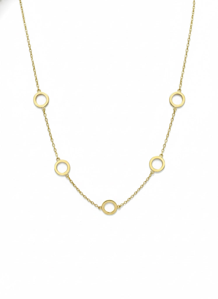 9ct Gold Open Circle Necklace