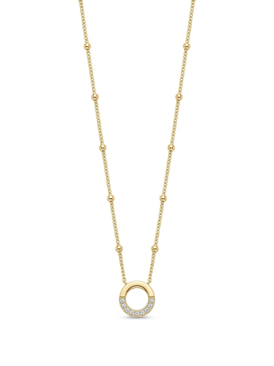 Chas Gold Plated Cubic Zirconia Necklace