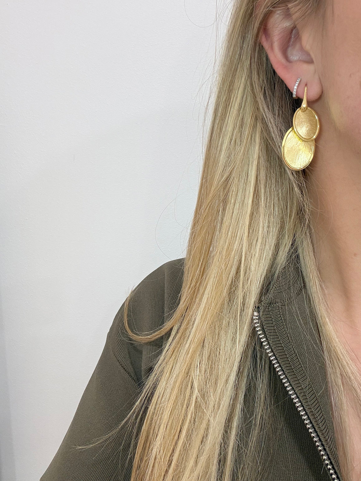 Kelcey Gold Plated Drop Earrings