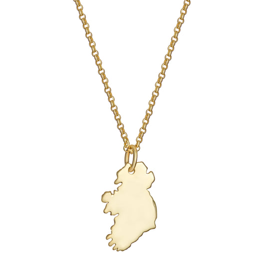 Gold Plated Map Of Ireland