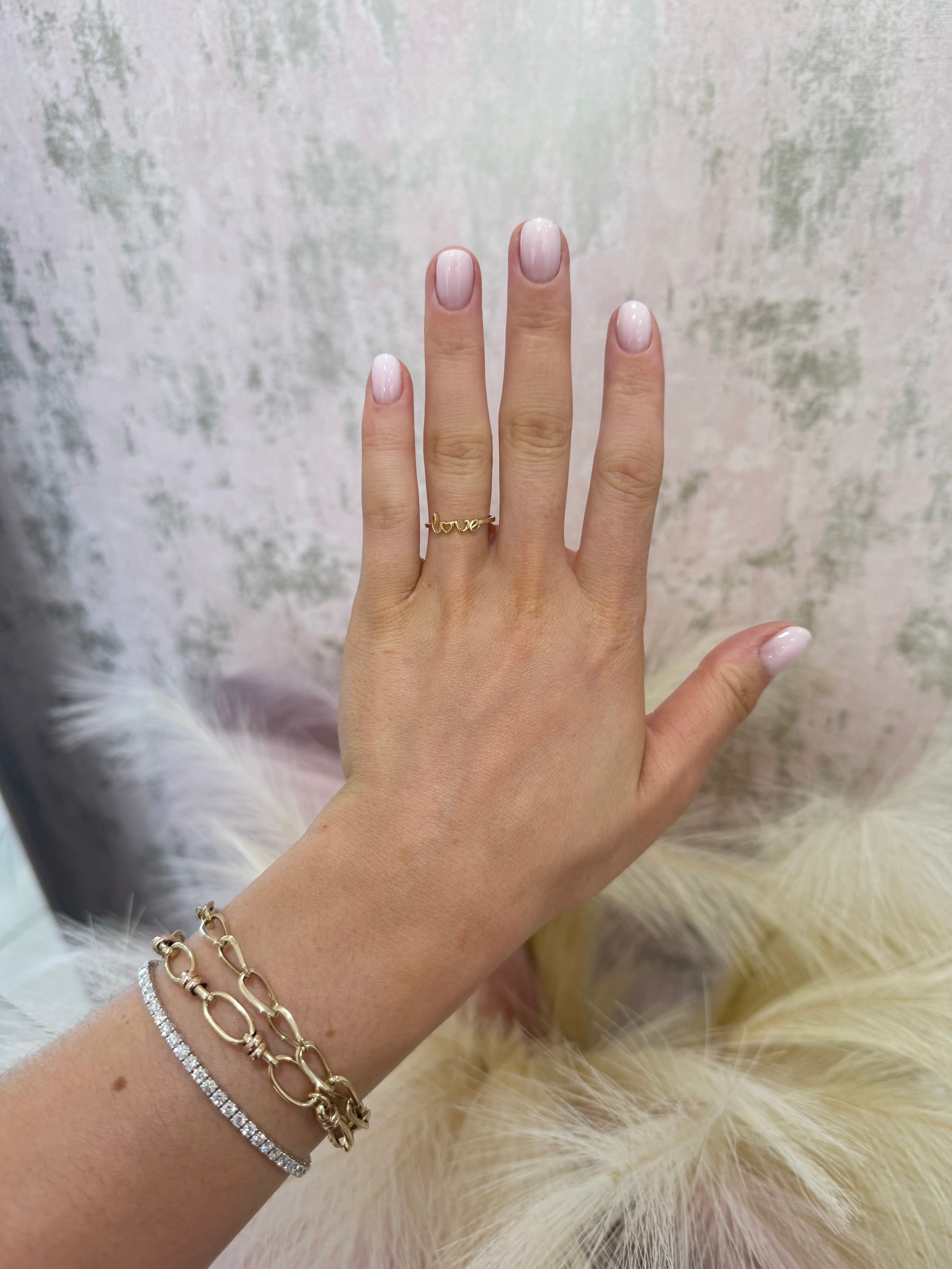 9ct Gold Love Ring