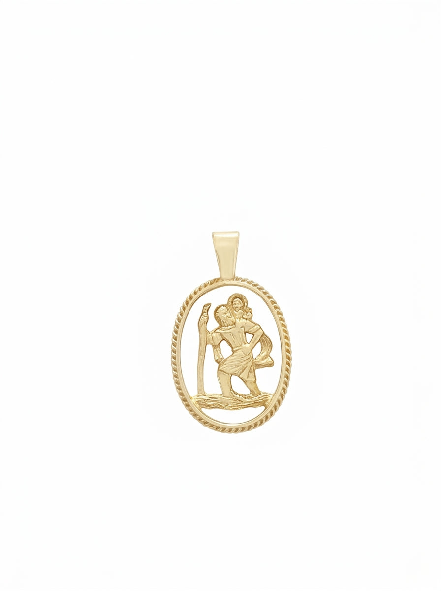 9ct Gold Christopher Pendant