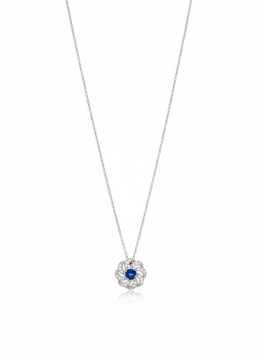 18ct Sapphire  & Diamond Necklace