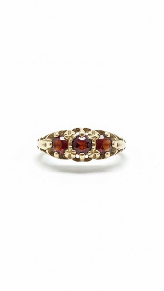 Garnet Gold Ring