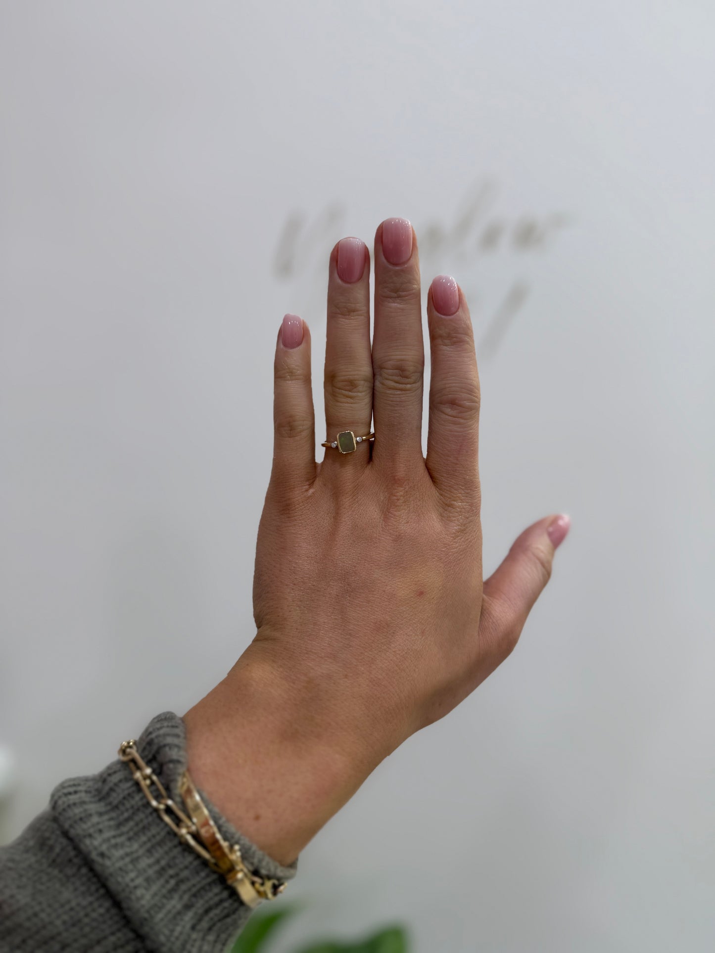 Opal & Diamond Ring