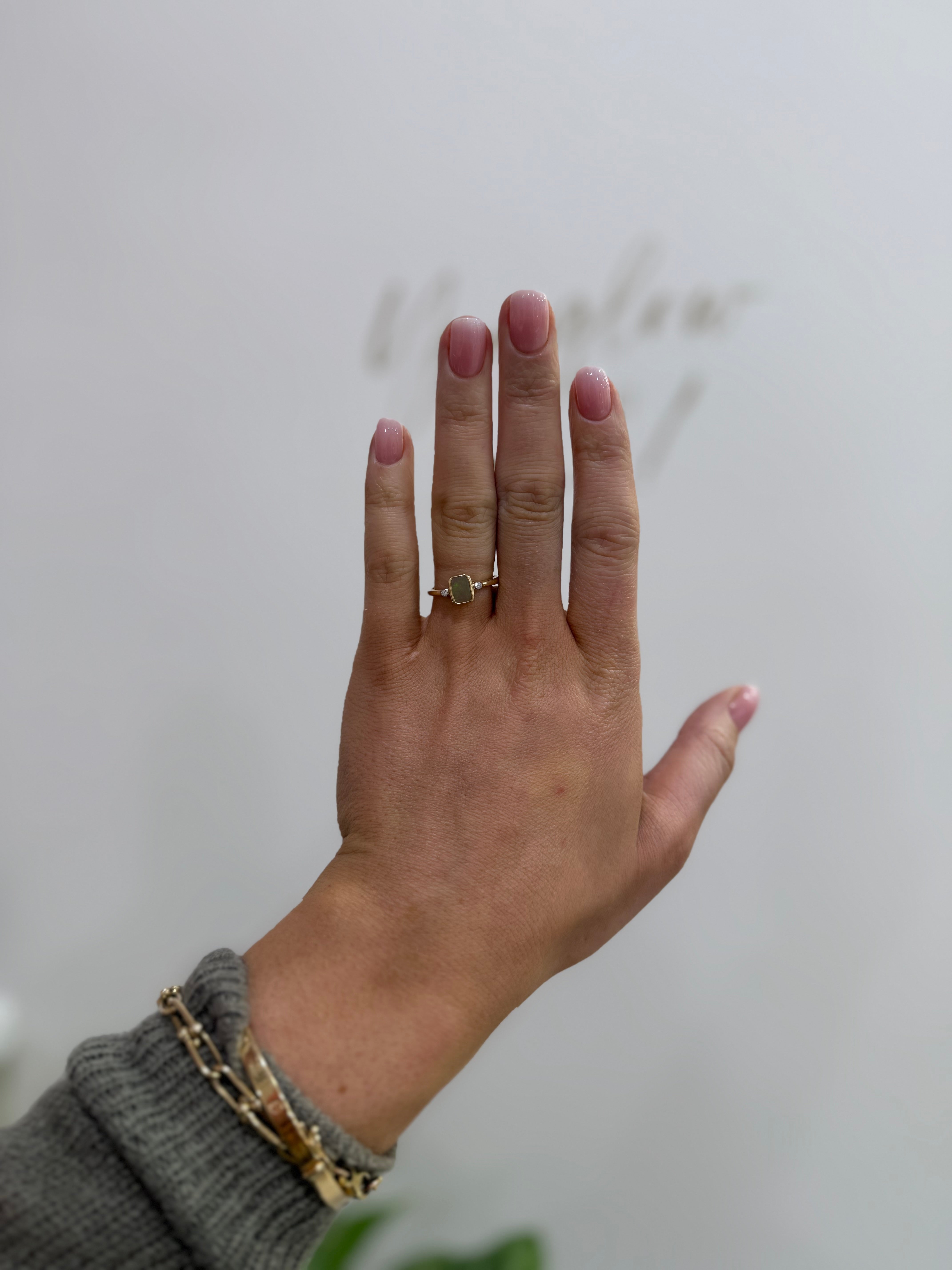 Opal & Diamond Ring
