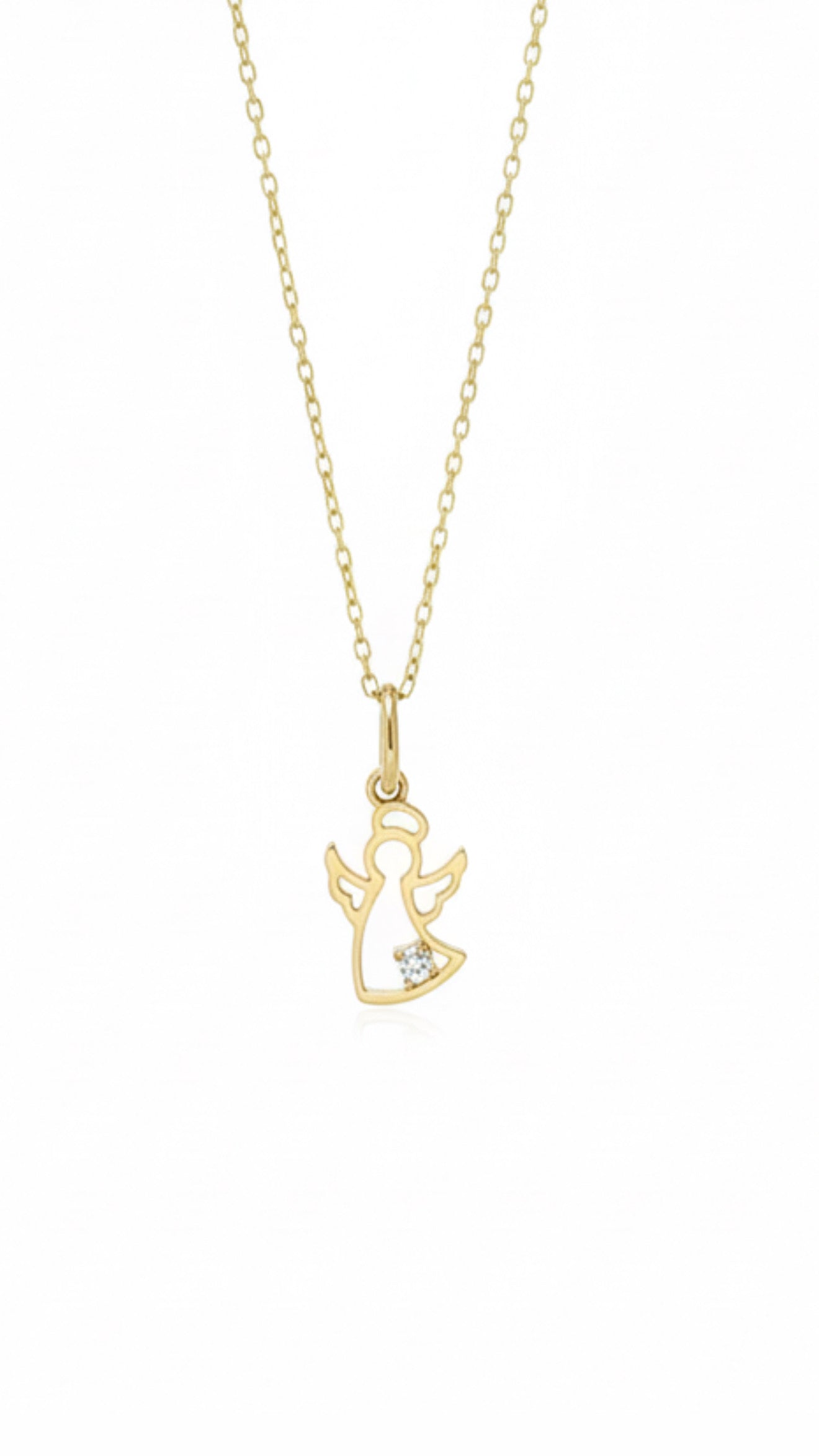 9ct Gold Angel Necklace