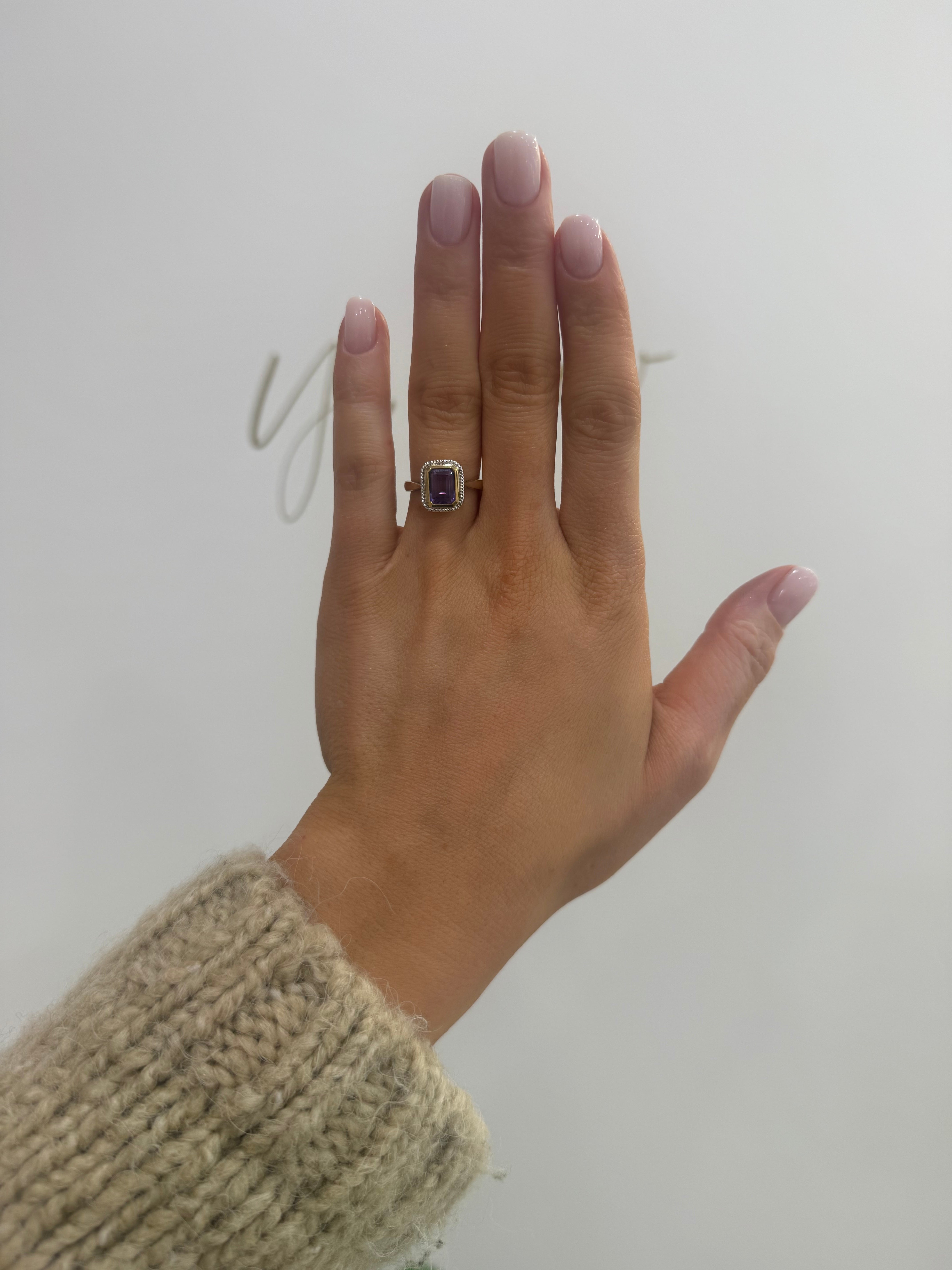 9ct Purple Amethyst Ring